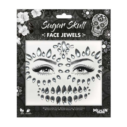 Moon Terror Face Jewels Sugar Skull