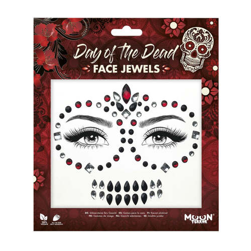 Moon Terror Face Jewels Day of the Dead