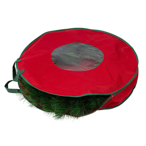 Christmas Wreath Storage Bag - Waterproof and Durable with Carry Handle