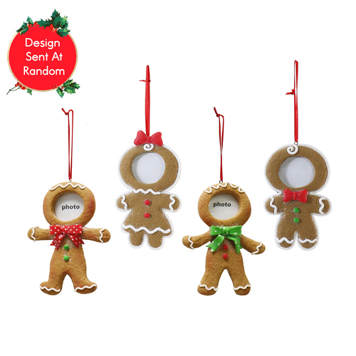 Gingerbread Man Photo Frame Ornament