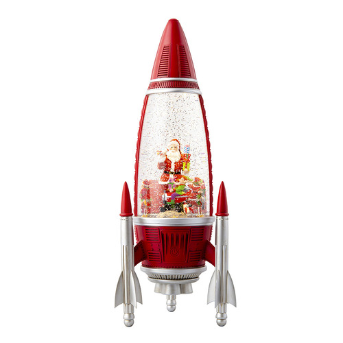 Glitter Swirl Musical Rocket with Spin Scene USB