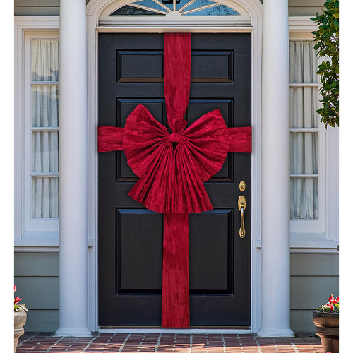 Large Deluxe Velvet Door Bow & Sash