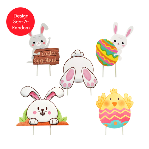 Easter Plastic Yard Sign Mix Assorted