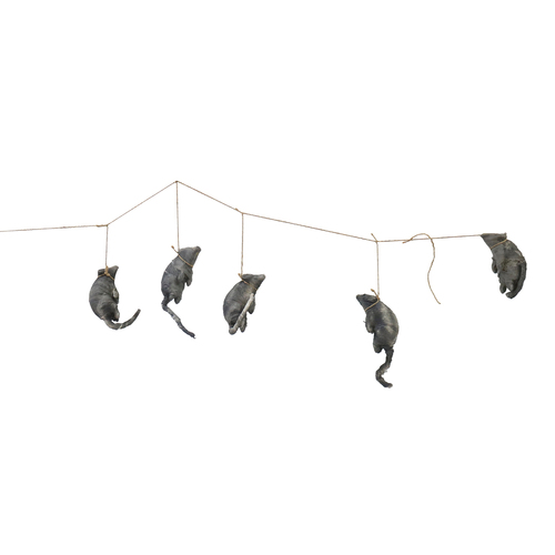 2.5m Rat Garland - Spooky Halloween Hanging Decoration