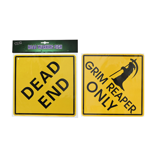 Halloween Warning Sign 28cm