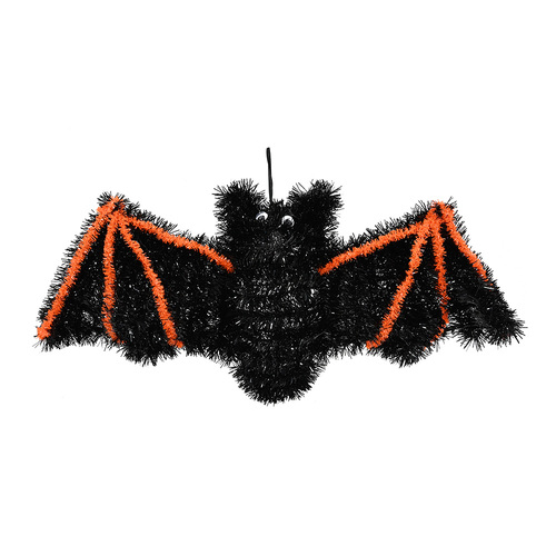 Halloween Tinsel Bat Decoration 45cm