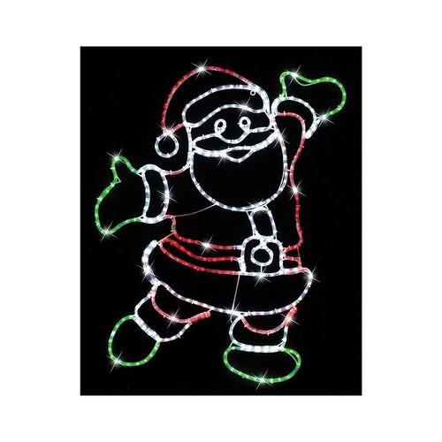 LED Dancing Santa Rope Light - Outdoor Christmas Decoration