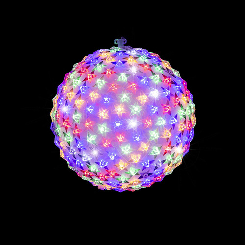 25cm LED Twinkling Star Ball  Multi Colour Outdoor Christmas Decoration