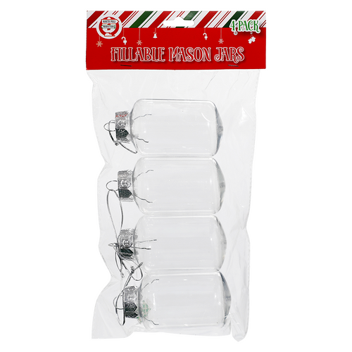 Fillable Mason Jars 4 Pack